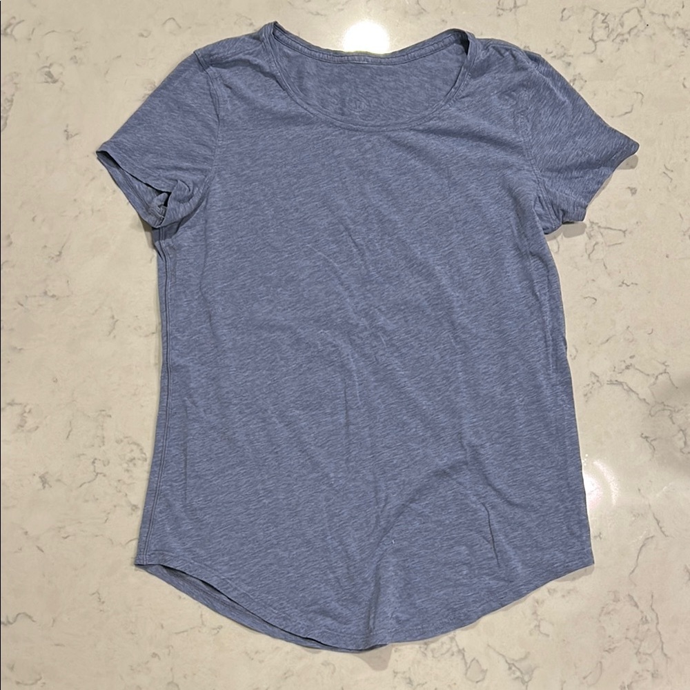 Lululemon Athletica Gray Fitted Polo T-Shirt